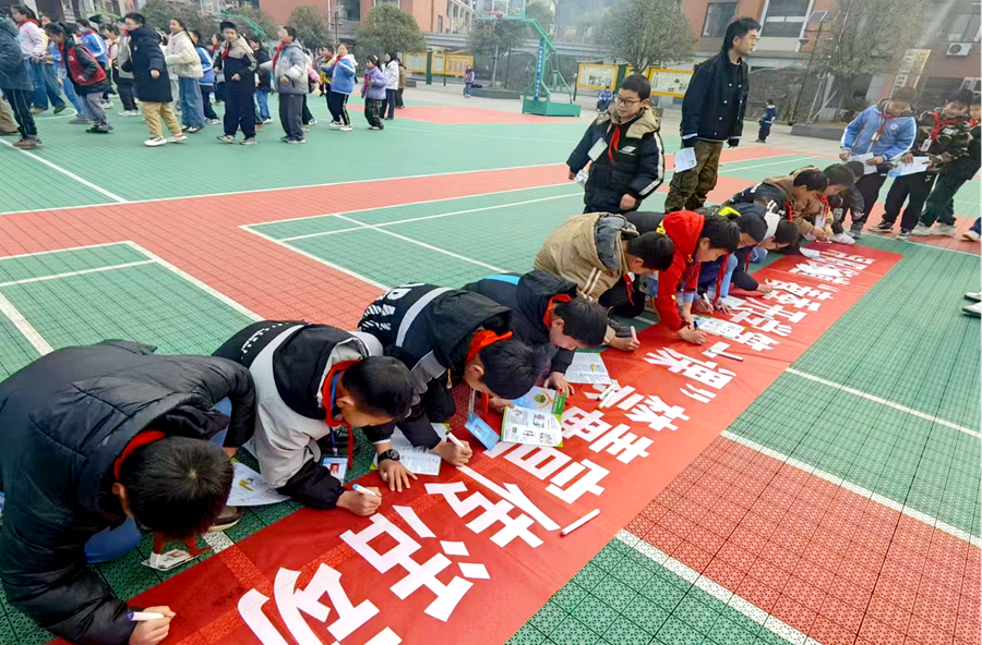 浔阳街道：开展“春季开学第一课”禁毒宣传活动