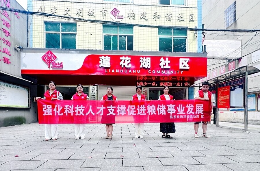 桃源縣發(fā)展和改革局開展2025年糧食和物資儲備科技活動周宣傳活動