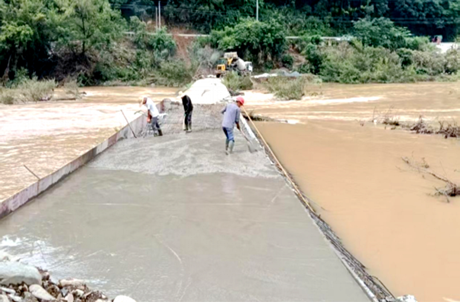 民生“連心橋”再架起！觀音寺鎮(zhèn)水毀平板橋修復(fù)工程完工投用