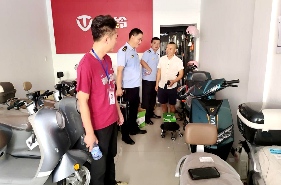 浔阳街道开展电动车经营店消防安全检查