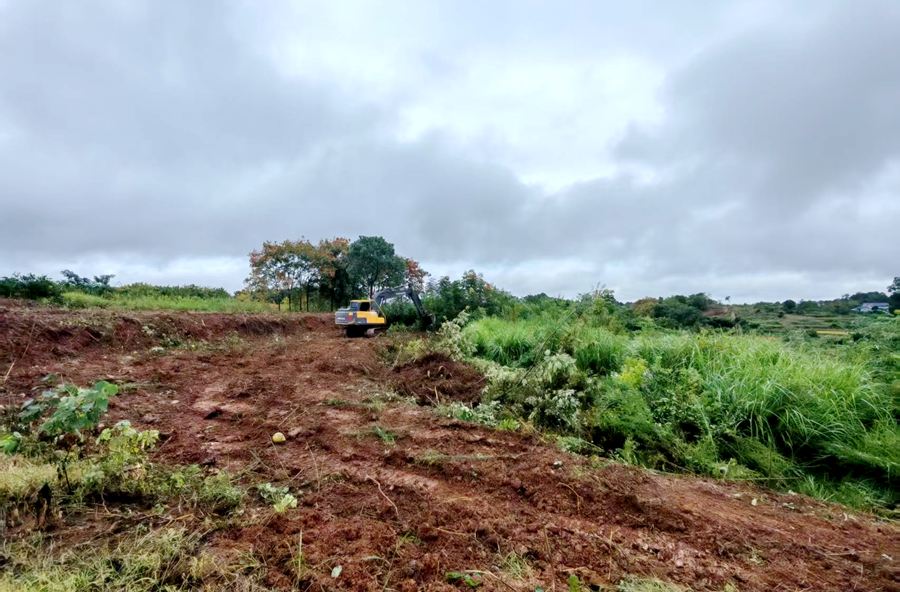 漆河镇天宝山村：两台挖掘机助力，耕地复垦 “加速度”