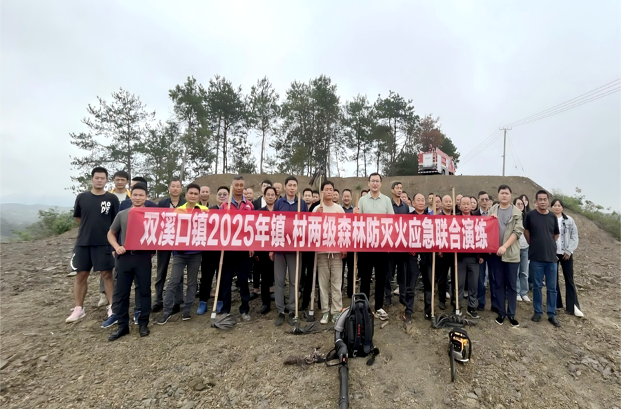 双溪口镇开展2025年镇村森林防灭火 应急联合演练