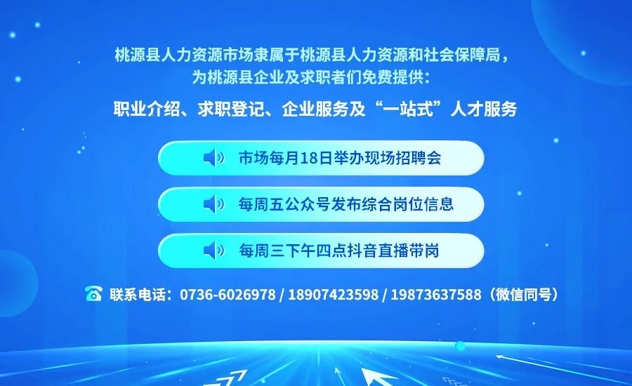 医疗器械怎么跟单桃源县2025年百日千万招聘专项行动暨返乡人员就业招聘信息（20251020）_https://www.jmylbn.com_新闻资讯_第1张