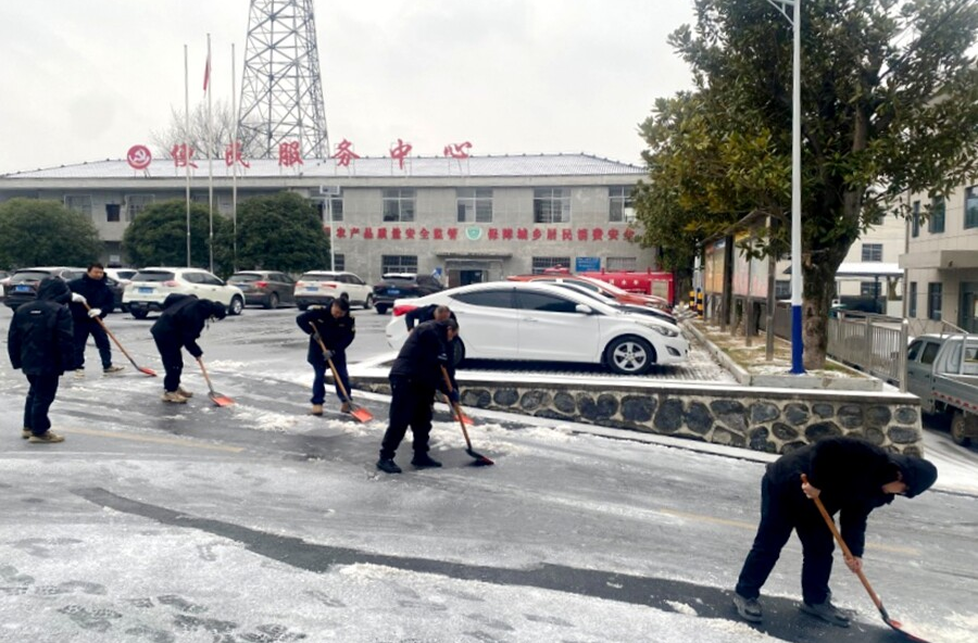 理公港镇：顶风冒雪战严寒 抗冰保畅守平安