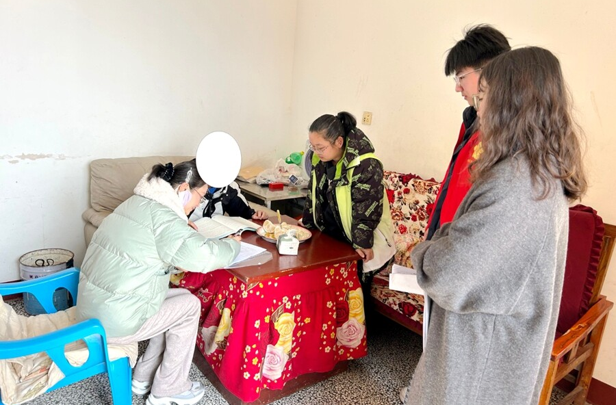 迎春送暖 共护未来——桃花源镇开展事实无人抚养儿童家庭慰问走访活动