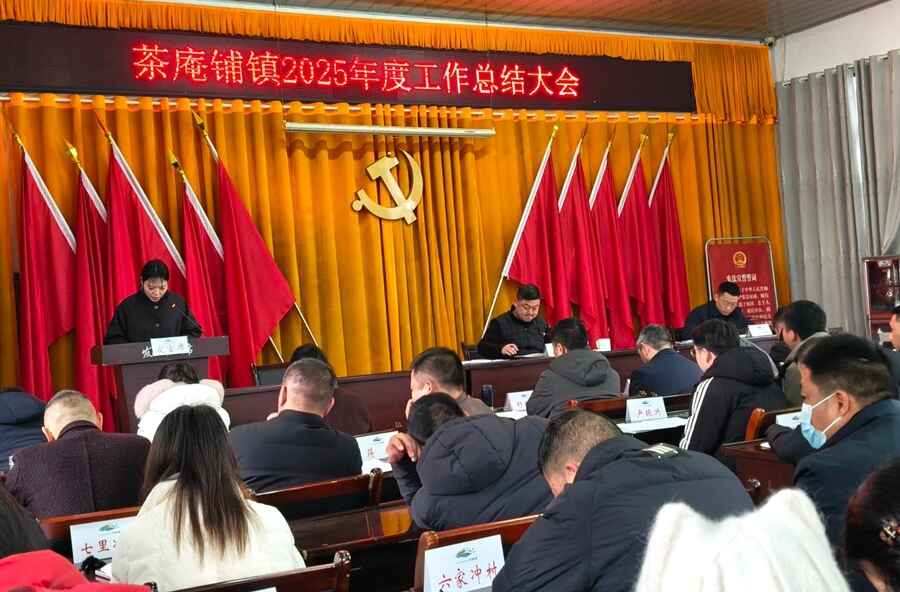 信心满满启新程：茶庵铺镇召开2025年度工作总结测评会