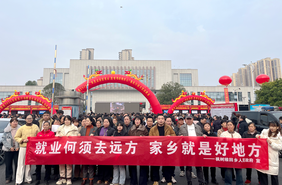 枫树乡：“春风”吹来好岗位，专车护送稳就业