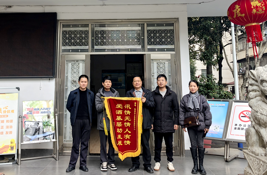 桃源：积水顽疾得根治  村民致谢送锦旗