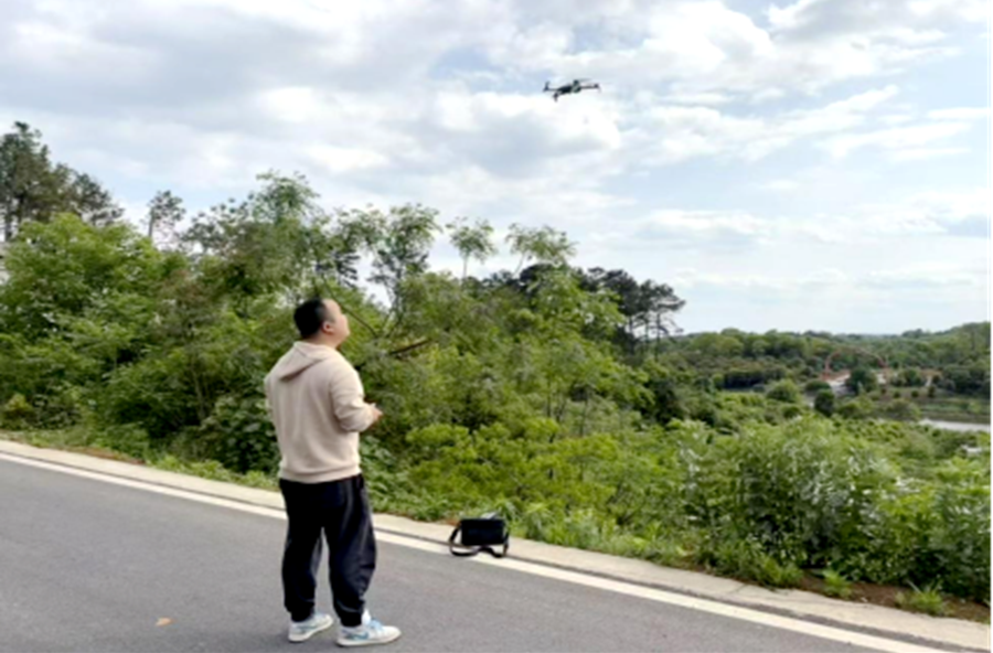 马鬃岭镇：空地联动  精准铲毒