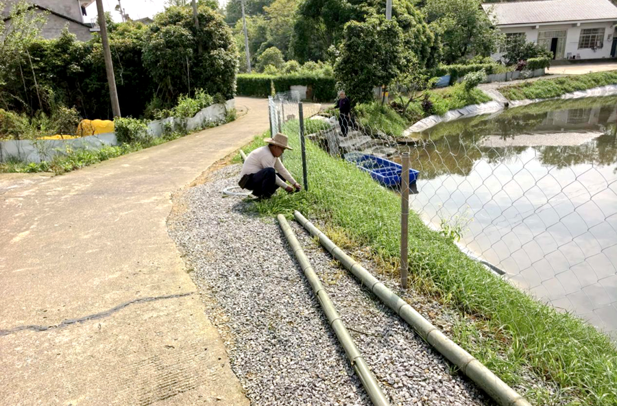 漆河镇：堰塘围栏“上岗” 筑牢群众安全防护堤